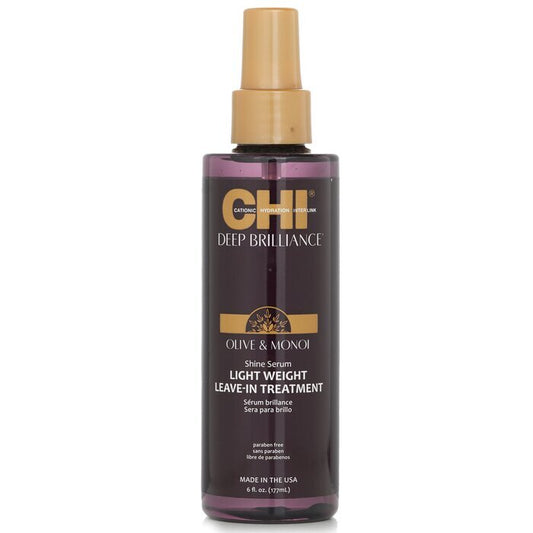 CHI Deep Brilliance Olive & Monoi Shine Serum Soin Légère Sans Rinçage 178ml/6oz