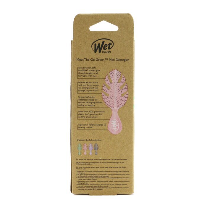 Wet Brush Go Green Mini Detangler -  Pink 1pc