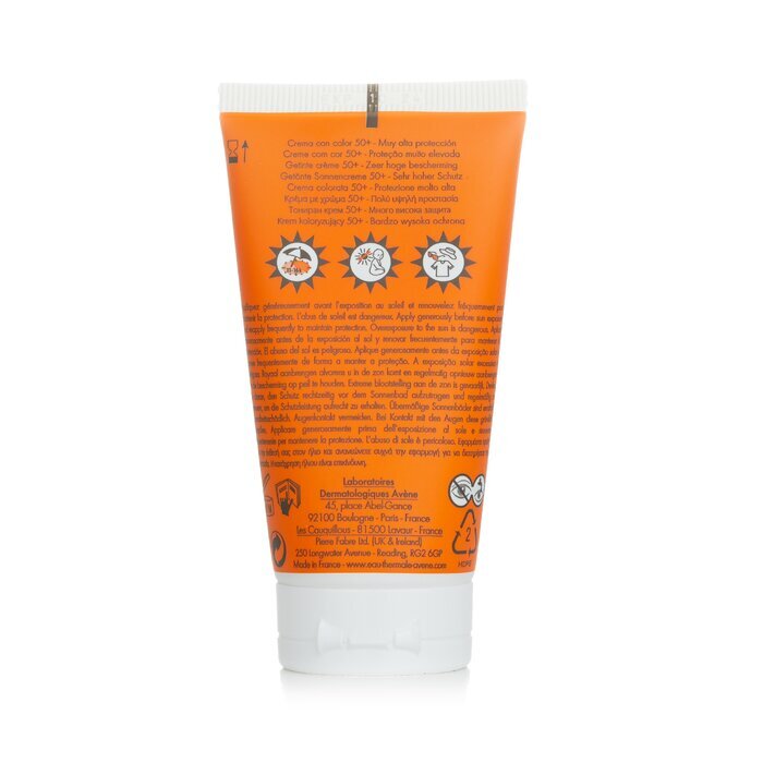 Avene Very High Protection Tinted Cream SPF50+ - For Dry Sensitive Skin 50ml