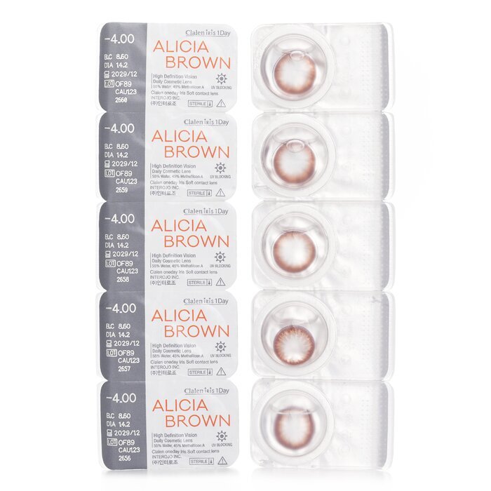 Clalen Iris 1Day Alicia Brown -4.00 5pcs x 1 strip
