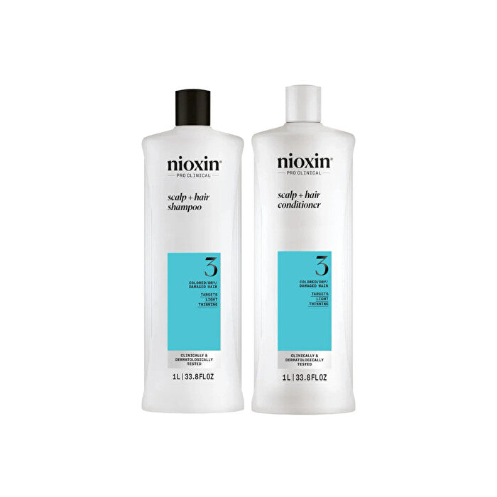 Nioxin Pro Clinical System 3, Litre Shampoo & Conditioner Duo Pack
