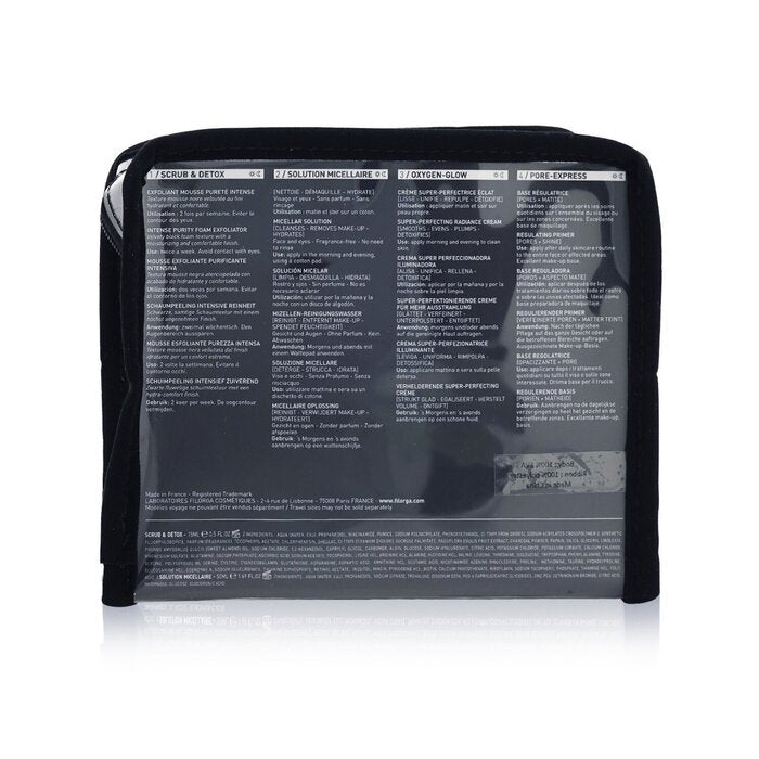 The Radiance Boosting Heroes Set: Oxygen Glow Cream + Micellar Solution 50ml + Scrub & Detox + Pore-Extress Primer 15ml