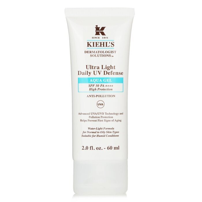 Kiehl's D.s. Ultra Light Daily Uv Defense Aqua Gel Spf50 60ml