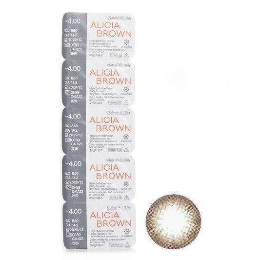 Clalen Iris 1Day Alicia Brown -4.00 5pcs x 1 strip
