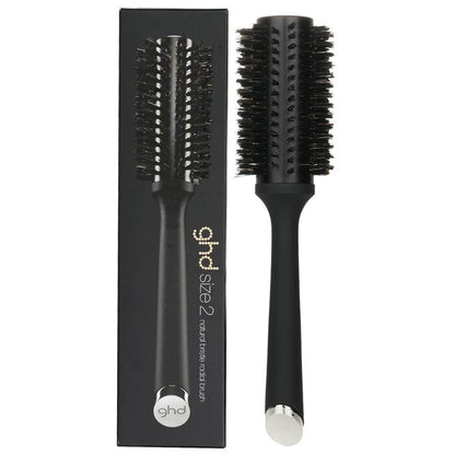 GHD Natural Bristle Radial Brush Size 2 (35mm Barrel) Hair Brushes -  Black 1pc