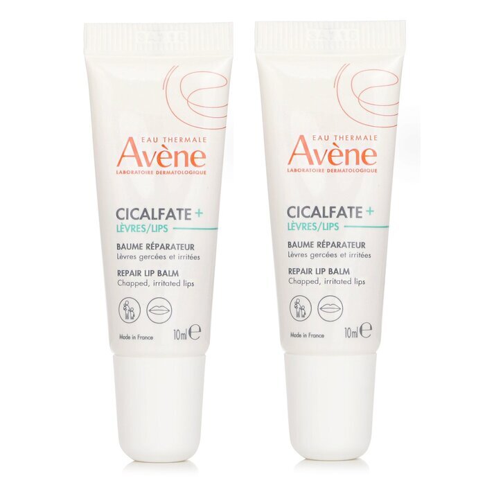 Avene 【1+1 Set】Cicalfate LIPS Repair Balm - For Chapped, Irritated Lips 10ml x2
